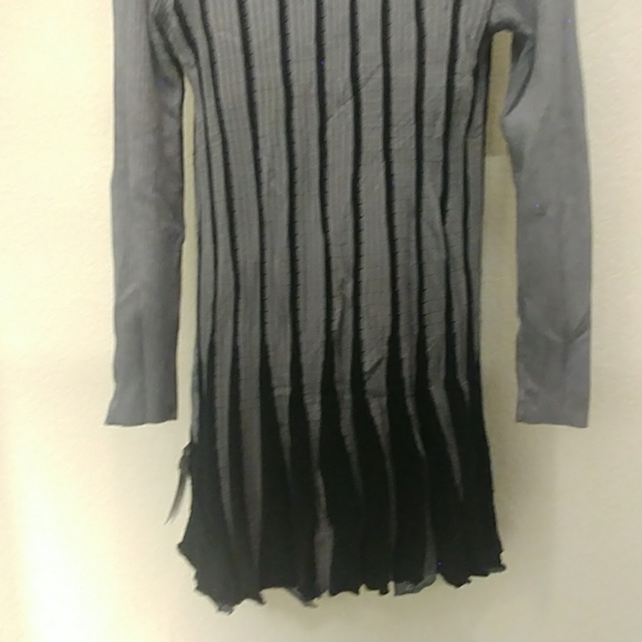 Elegance Striped Duster Cardigan Sweater - Picture 6 of 8
